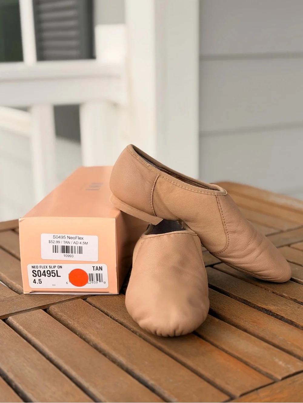 Bloch Kids Slip-On Dance Shoes in Taupe